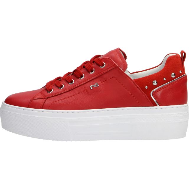 Nero giardini shoes woman sneakers 600 cile rosso velour rosso t.br e218151d