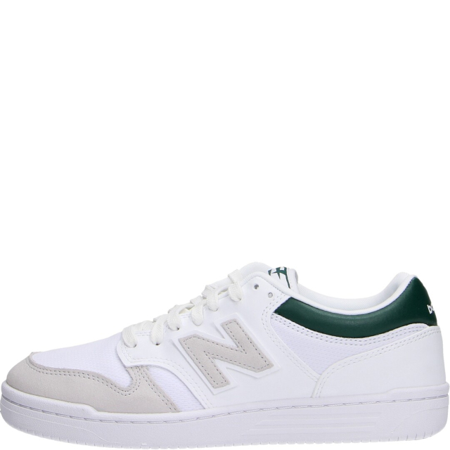 New balance scarpa uomo sportiva white/green leather bb480lkd