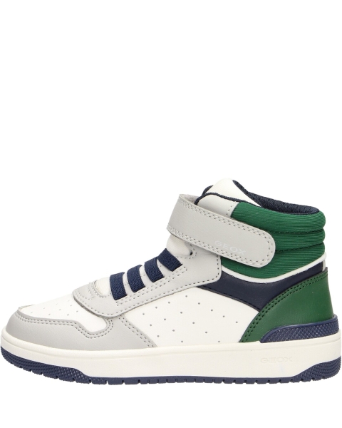 Geox scarpa bambino sneakers c1l3x lt grey/dk green j46lqb
