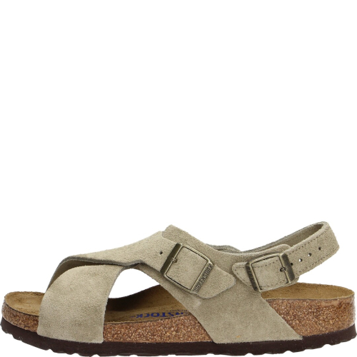 Birkenstock shoes woman sandals tulum sfb taupe suede leather 1024110