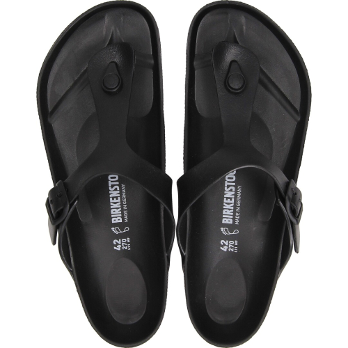 Birkenstock zapato man flip flops unisex black gizeh eva 128201