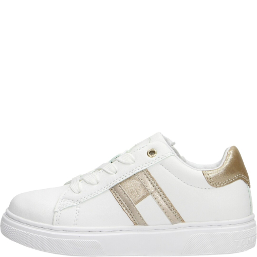 Tommy hilfiger shoes child sneakers 048 bianco/platino 32703