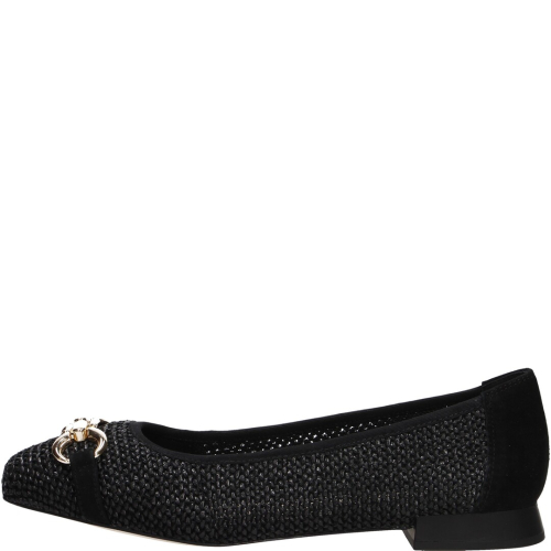 Caprice shoes woman loafers 019 black comb 22503
