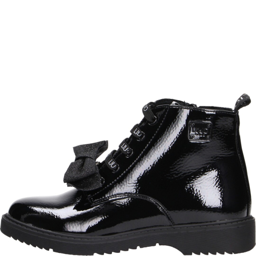 Liu jo shoes child boots 112 black pat 4f2371