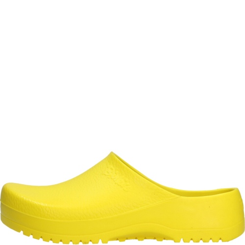 Birkenstock shoes woman slippers yellow super birki pu 068041