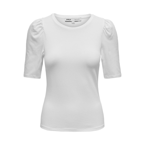 Only clothing woman t-shirt white 15282484
