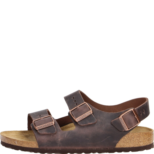 Birkenstock shoes man sandals milano habana oiled leather s 034873