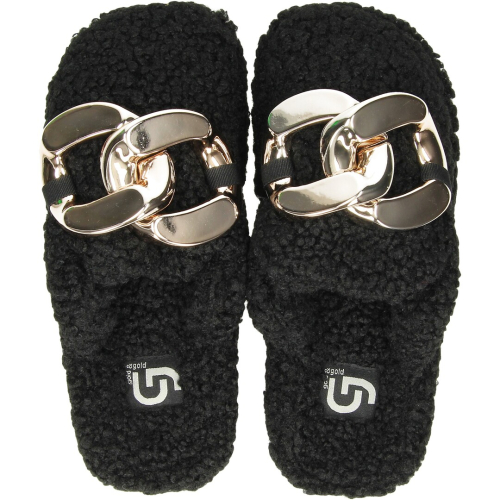 Gold&gold shoes woman slippers nero fl159