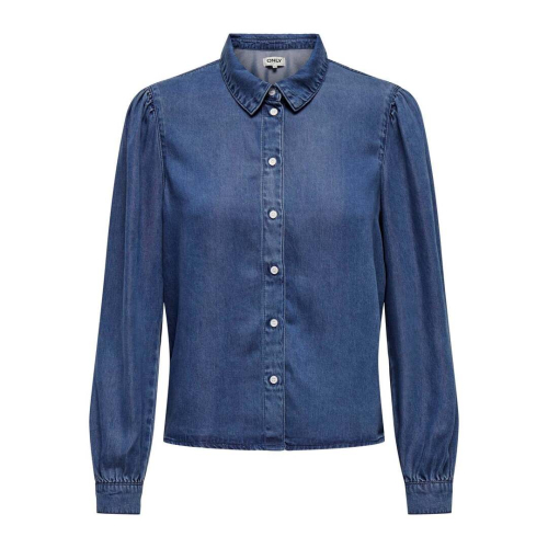 Only abbigliamento donna camicia medium blue denim 15218685
