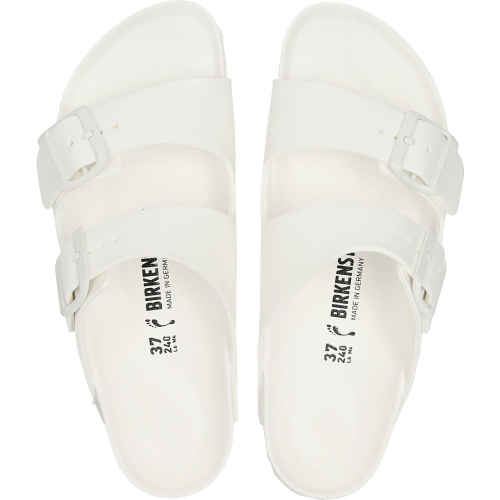Birkenstock schuhe frau slippers white arizona eva 129443