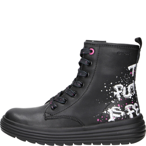 Geox shoes child boots c9999 black j16eta
