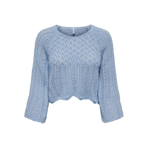 Only clothing woman knitting light blue 15233173