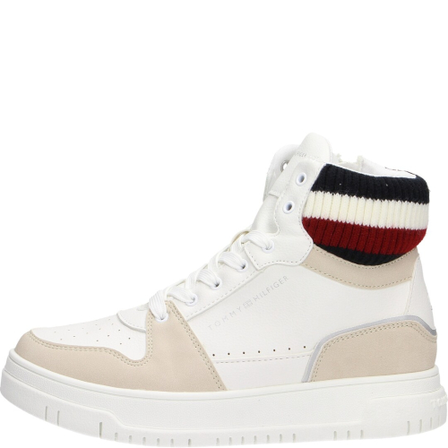 Tommy hilfiger shoes child sneakers off white/latte 32989