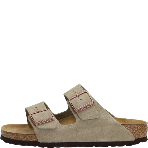 Birkenstock shoes woman slippers arizona sfb taupe  suede 951303