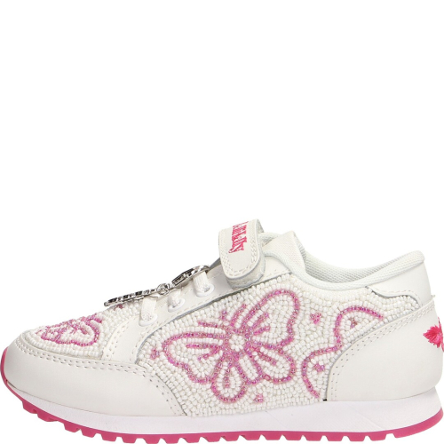 Lelli kelly chaussure enfant baskets bianco/fucsia 4810