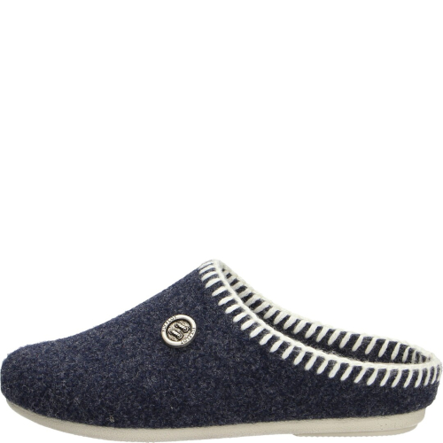 Fly flot shoes woman slippers blu 91s87gz