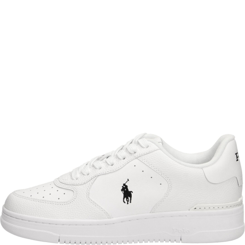 Polo ralph lauren shoes man sneakers 09 white/white/black masters crt 809-891791