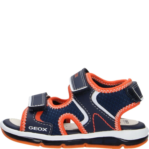Geox zapato niÑo sandalo c4074 navy/orangefluo b150ga