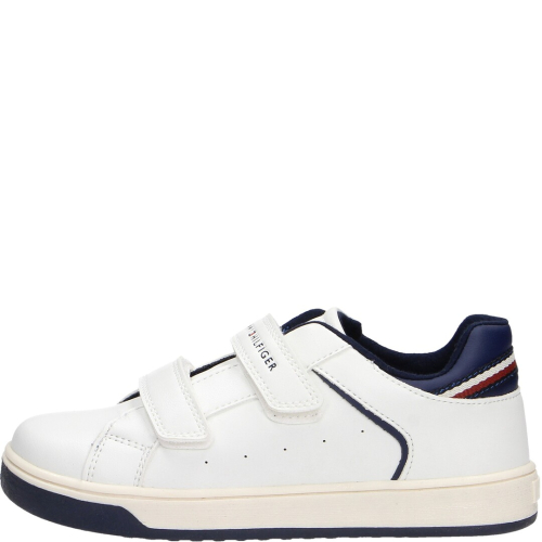 Tommy hilfiger scarpa bambino sneakers off white/blu 33095