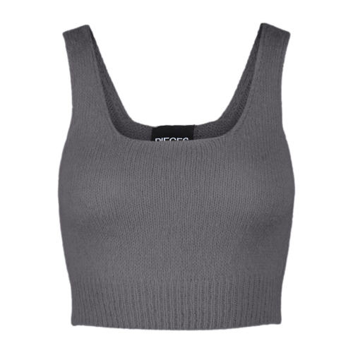 Pieces ropa mujer jersey dark grey mel 17115621