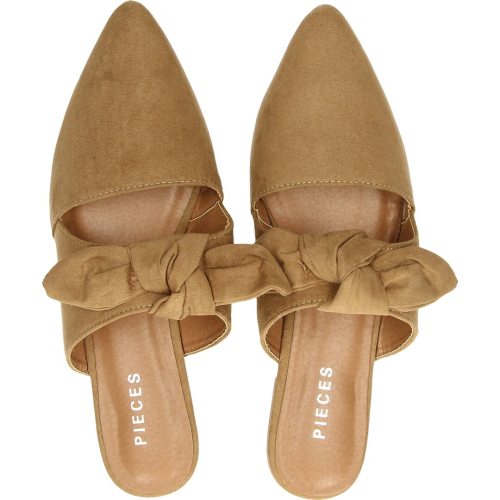 Pieces schuhe frau slippers toasted coconut 17101696