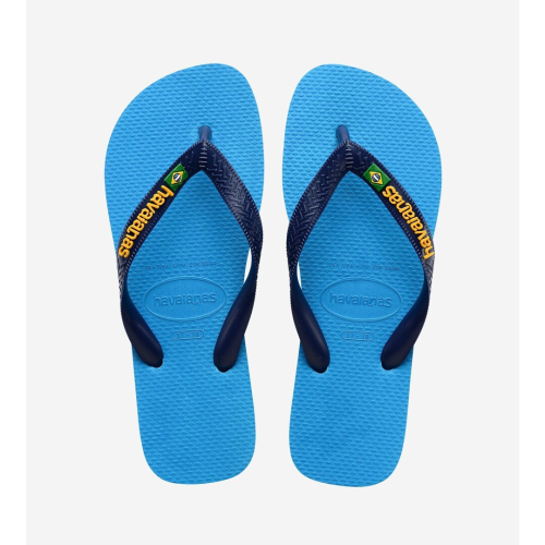 Havaianas shoes man flip flops 6946 turquoise brasil logo