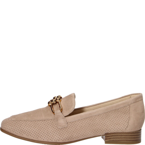 Caprice shoes woman loafers 317 bark suede 24501