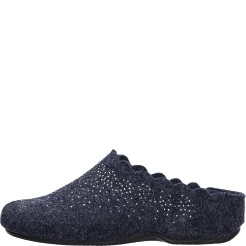 Emanuela shoes woman slippers blu 2915