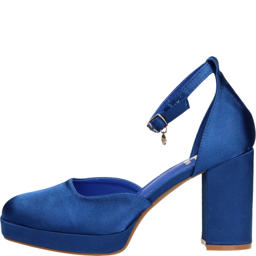 Xti scarpa donna decollete' blue 141105