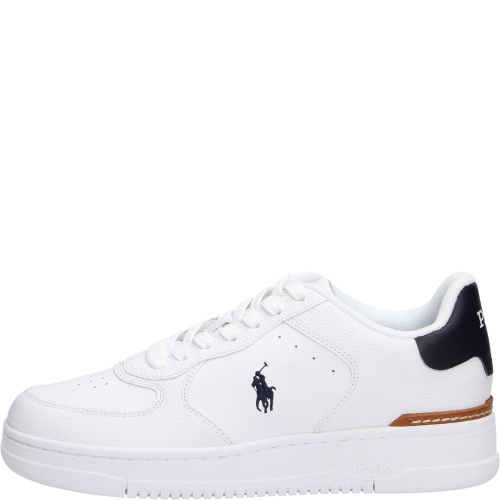 Polo ralph lauren shoes man sneakers 04 white/navy pp masters crt low 809-891791