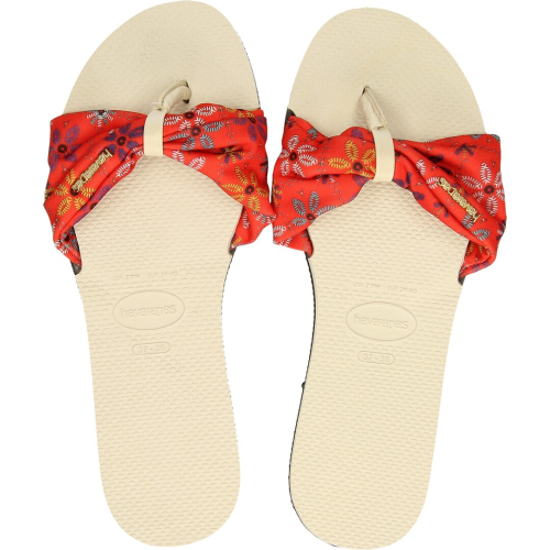 Havaianas shoes woman flip flops 0121 beige you saint tropez