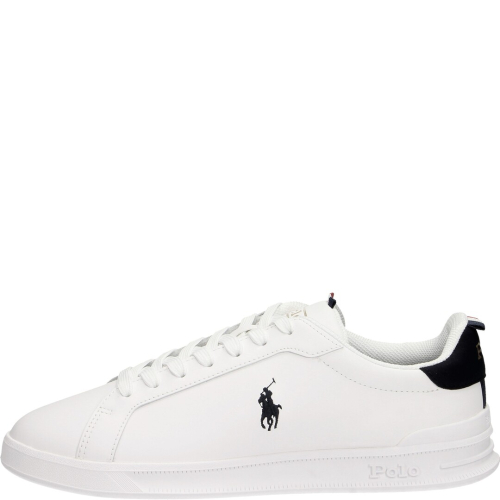 Polo ralph lauren shoes man sneakers 03 white/navy/red hrt ct ii low 809-860883