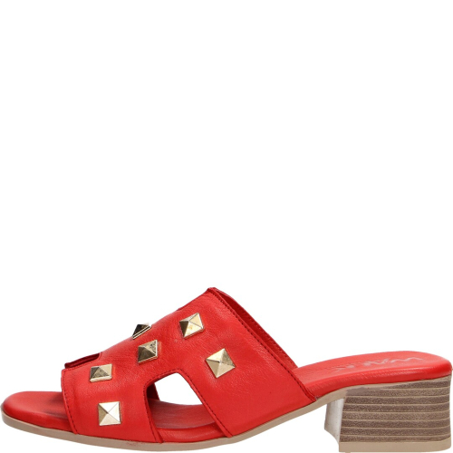 Melluso zapato mujer ciabatta rosso k56018w