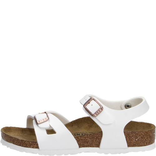 Birkenstock shoes child sandal rio white birko flor 1024374
