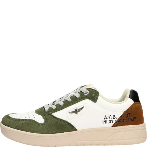 Aeronautica militare shoes man lace low 0 beige sc235pl205