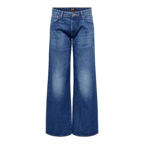 Only clothing woman jeans dark medium blue denim 15312081