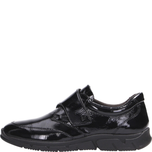 Caprice zapato mujer laced 017 black naplak 24703-41
