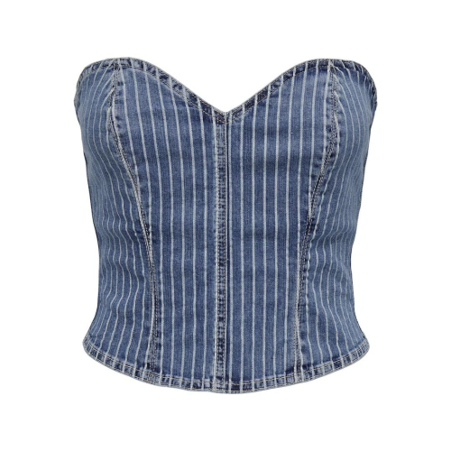 Only ropa mujer top light blue denim 15300446