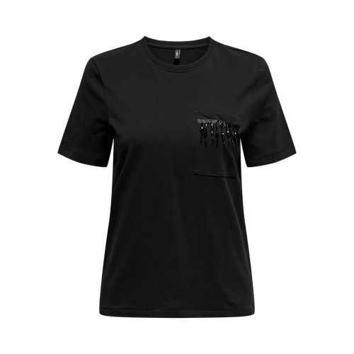 Only vÊtements femme t-shirt black 15315348