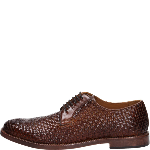 Studio mode chaussure homme laced low cow full castagno 1324