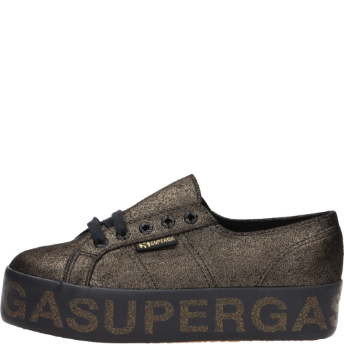 Superga scarpa donna sneakers 964 black-gold 2790 synmfi s11285w