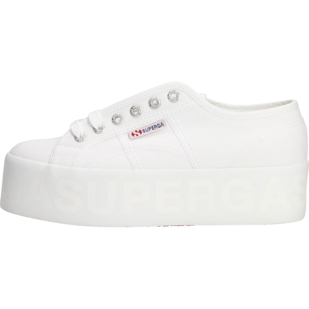 Superga zapato mujer deportes 901 2790 shiny printed whi s71161w
