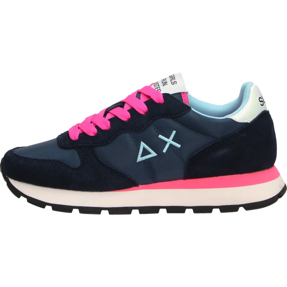 Sun68 scarpa donna sneakers 07 navy blue   fluo ally bz34201