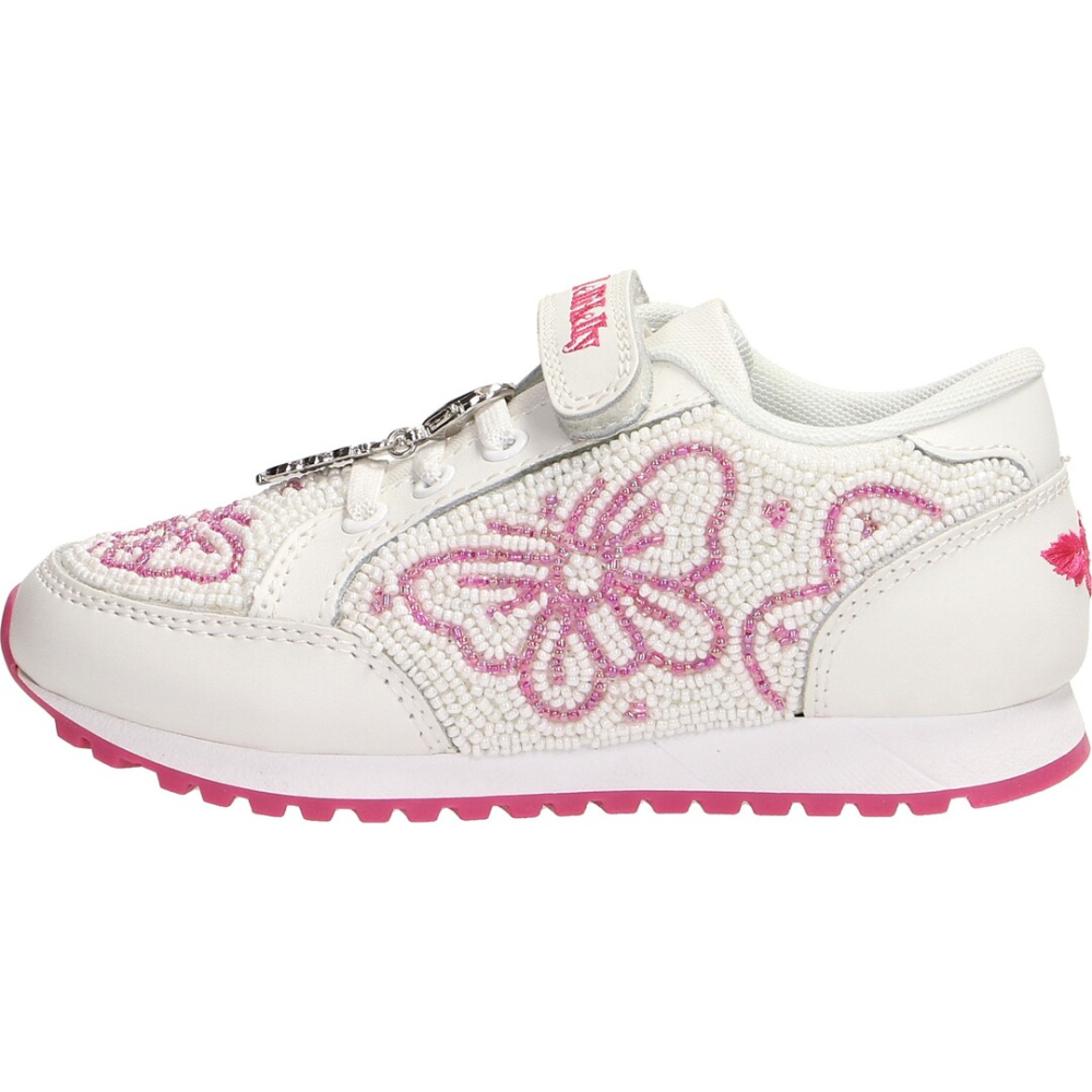 Lelli kelly scarpa bambino sneakers bianco/fucsia 4810
