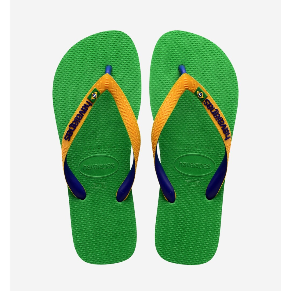 Havaianas shoes man flip flops 1985 green/marine brasil mix