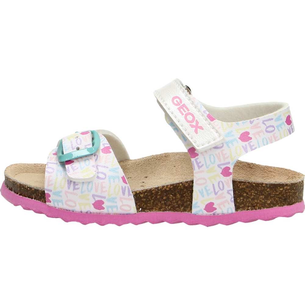Geox shoes child sandal c0653 white/multicolor b922ra